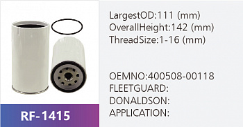 Фильтр топливный RF-1415 (1/)